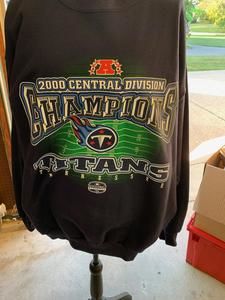 Vintage RARE Titan's 2000 Championship Navy Pullover